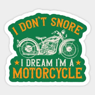 I Don't snore Sticker
